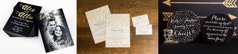 Glitter Wedding Invitations