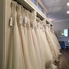 Row of Wedding Dresses